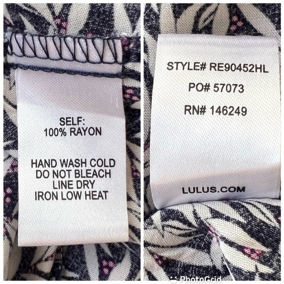 Lulu's Navy Blue and White‎ Print Dondi Romper - Picture 9 of 13